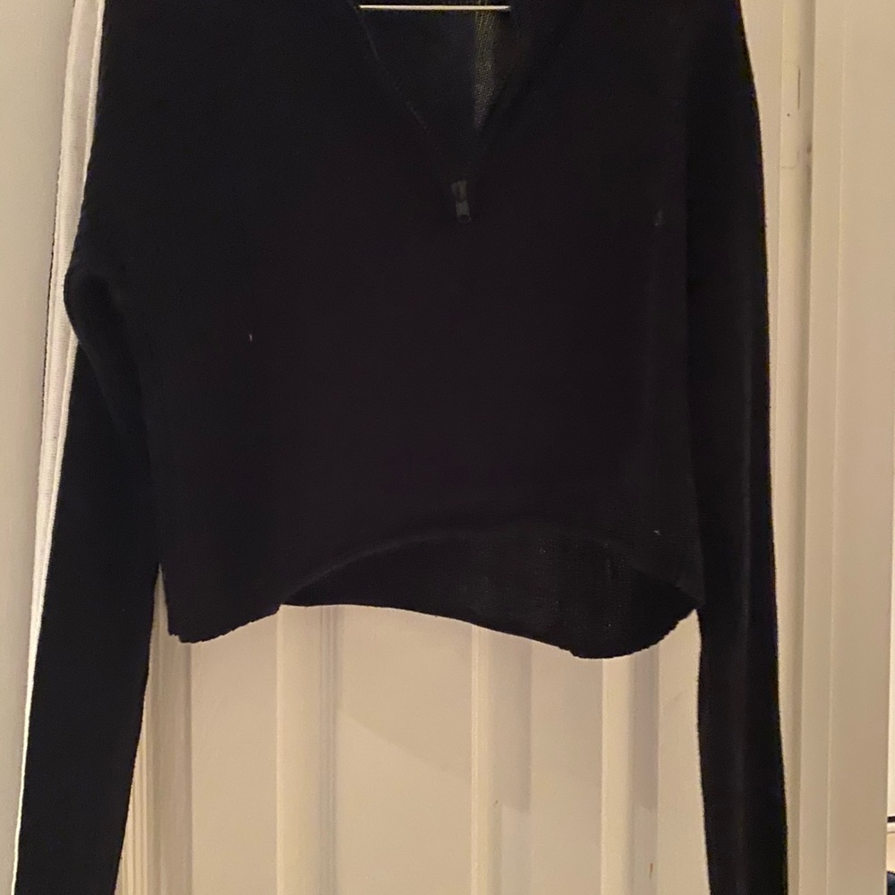 Black long sleeved sweater